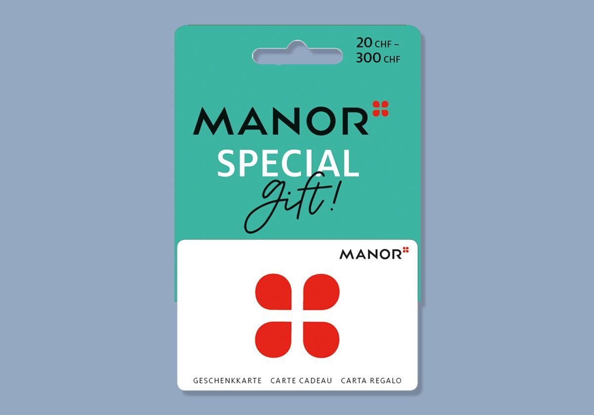 Verschenke Vielfalt: Manor Geschenkkarte.