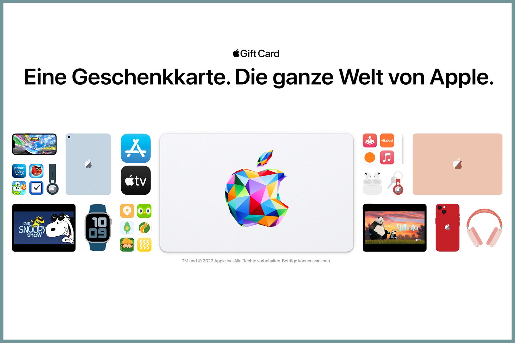 Apple Gift Card - für alles von Apple